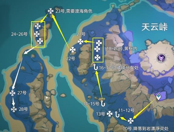 原神4.3天云草实收集攻略 4.3天云草实突破材料收集路线一览